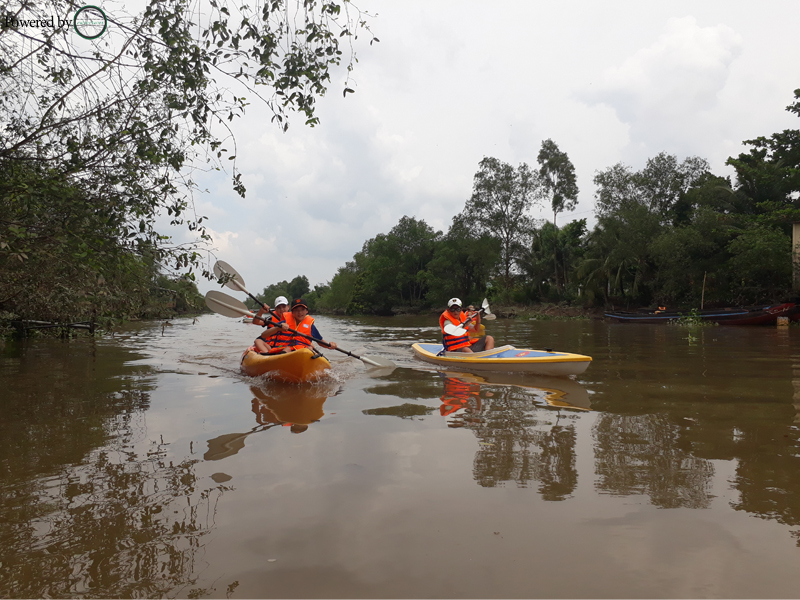 Experience the real Mekong by kayak & bike - One day